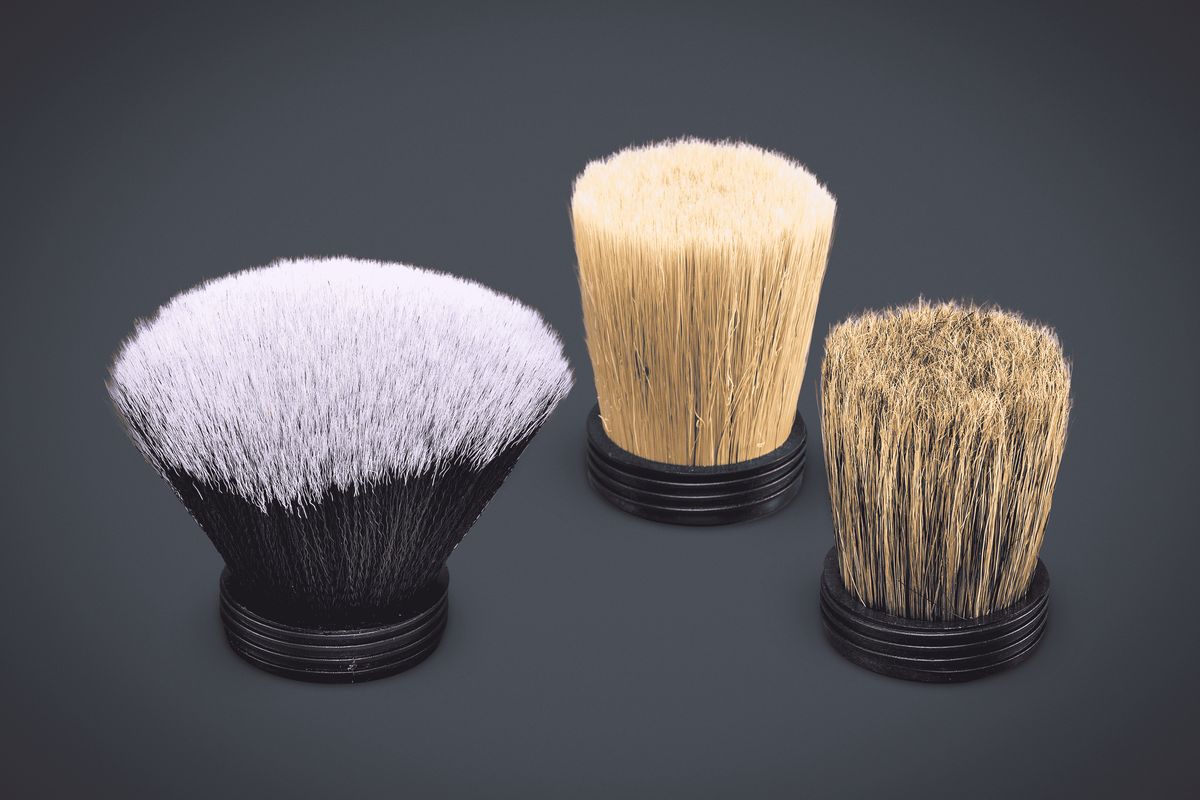 Brocha Kit X 3 Medidas Intercambiables + Soporte Laffitté