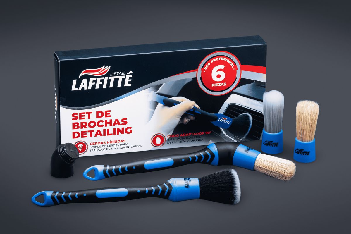 Kit De Brocha Detailing - 4 Tipos De Cerdas Híbridas
