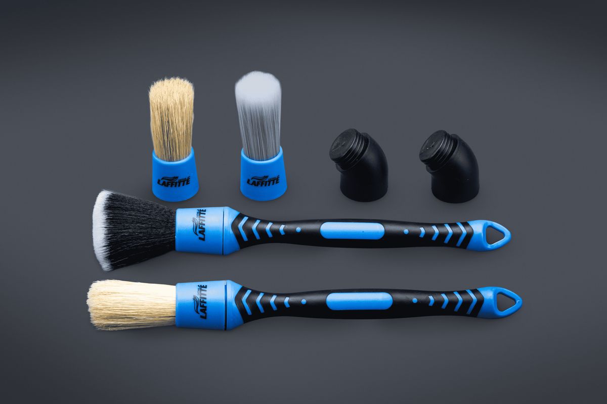 Kit De Brocha Detailing - 4 Tipos De Cerdas Híbridas